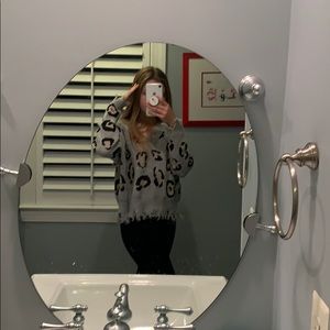 Miracle Frayed Cheetah Sweater